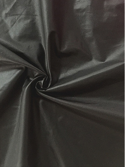 JS-DGAI 380T尼絲紡油面軋光防絨羽絨服面料布料 超薄20D 輕薄棉服面料 側面照